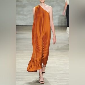 Tome Pleated Silk Dress